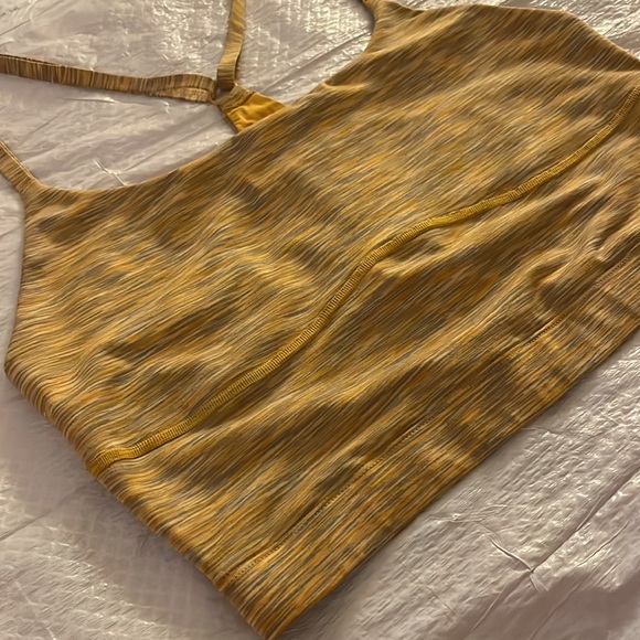 Outdoor Voices Free Form Flow Sports Bra Crop Top Yellow Sunset Yoga Women’s - L - Picture 4 of 9